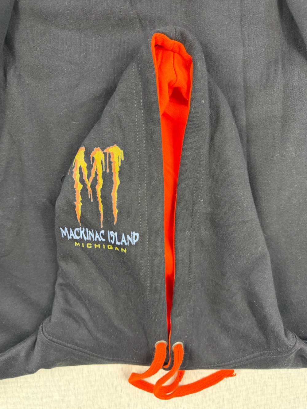 NWT Mackinac Island Michigan / Monster Graphic Hoodie Size Large Unisex - Picture 7 of 13